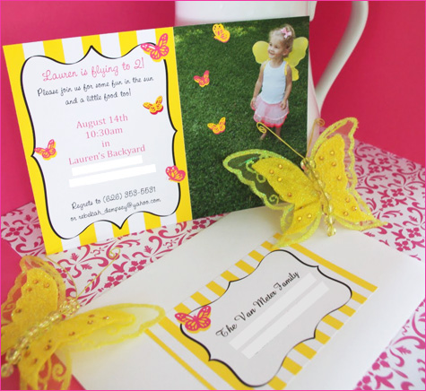 приглашение на праздник бабочек